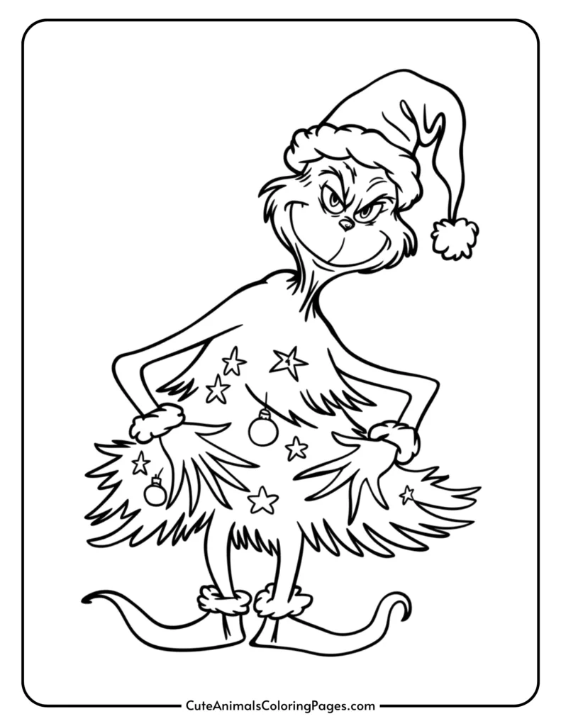 grinch coloring pages (10 free printable pdf pages) - cute animals